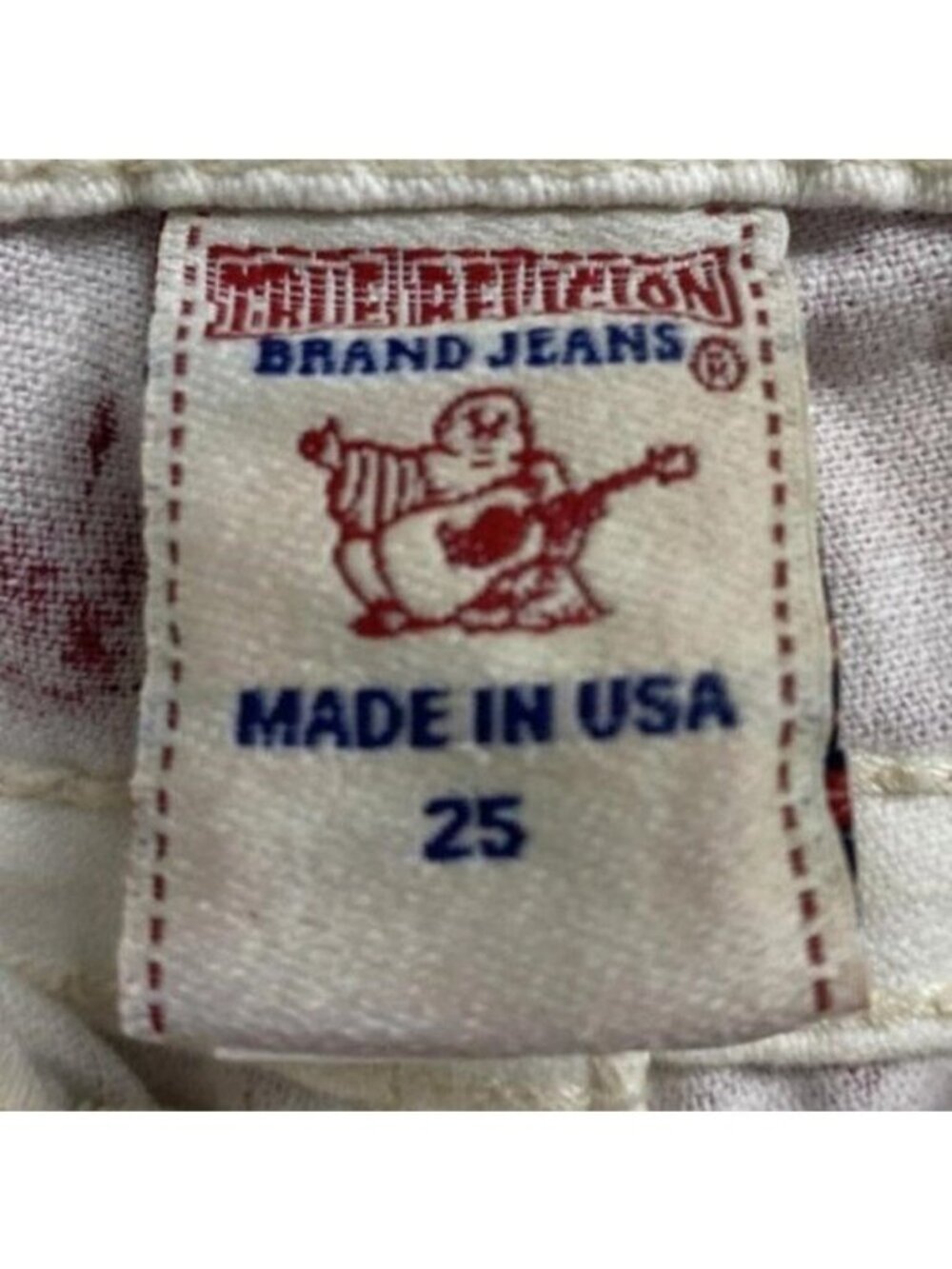 True Religion Maroon Red Embellished Jeans Vintage - Picture 9 of 14